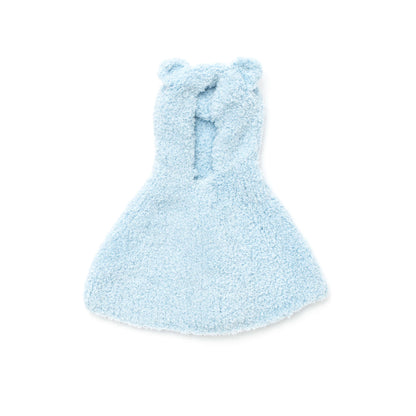 Bernat Huggy Bear Knit Cape Knit Poncho made in Bernat Pipsqueak yarn