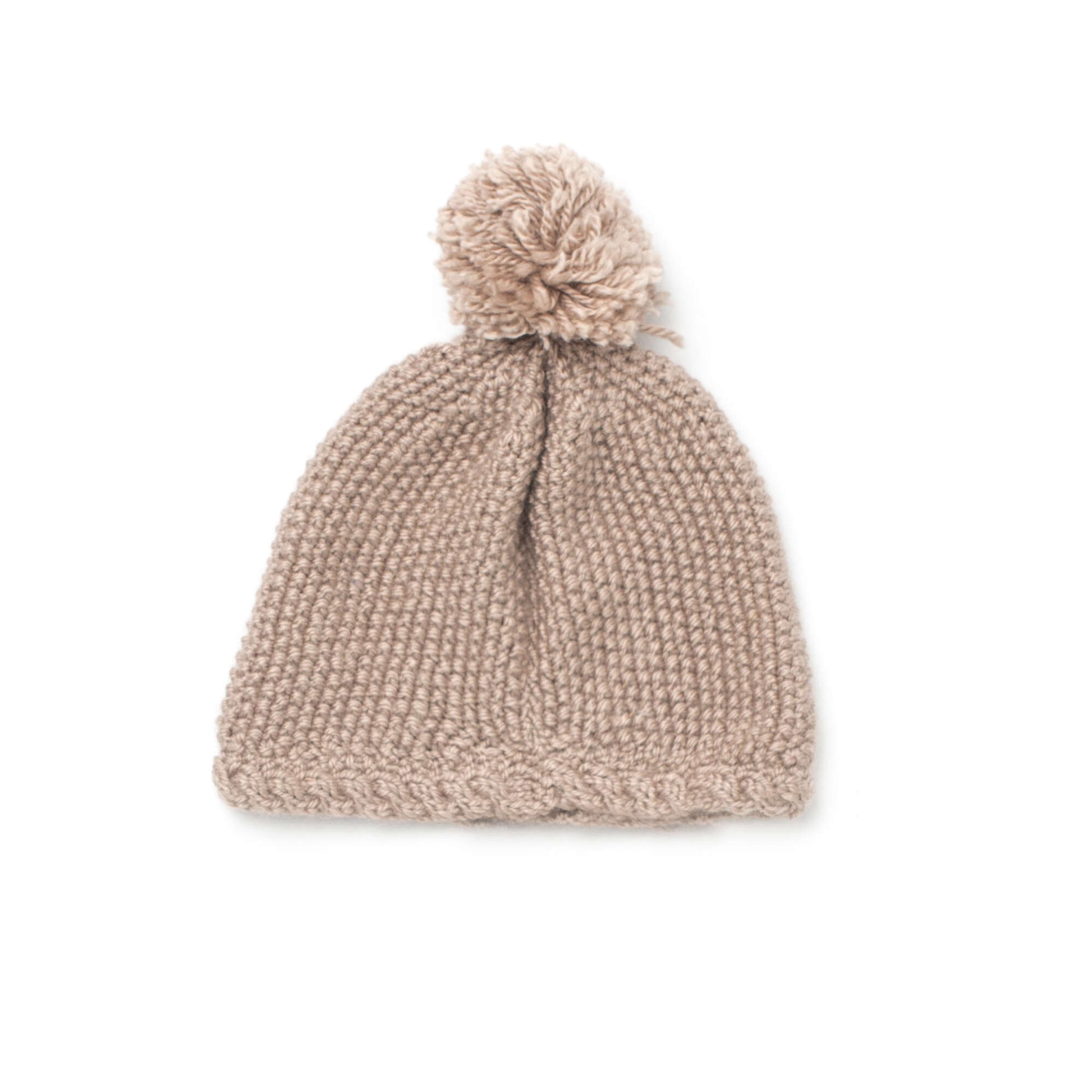 Bernat Hat For Little Ears Knit Hat made in Bernat Softee Baby yarn