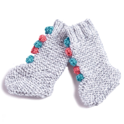 Bernat Knit Baby Circus Socks Knit Sock made in Bernat Softee Baby yarn