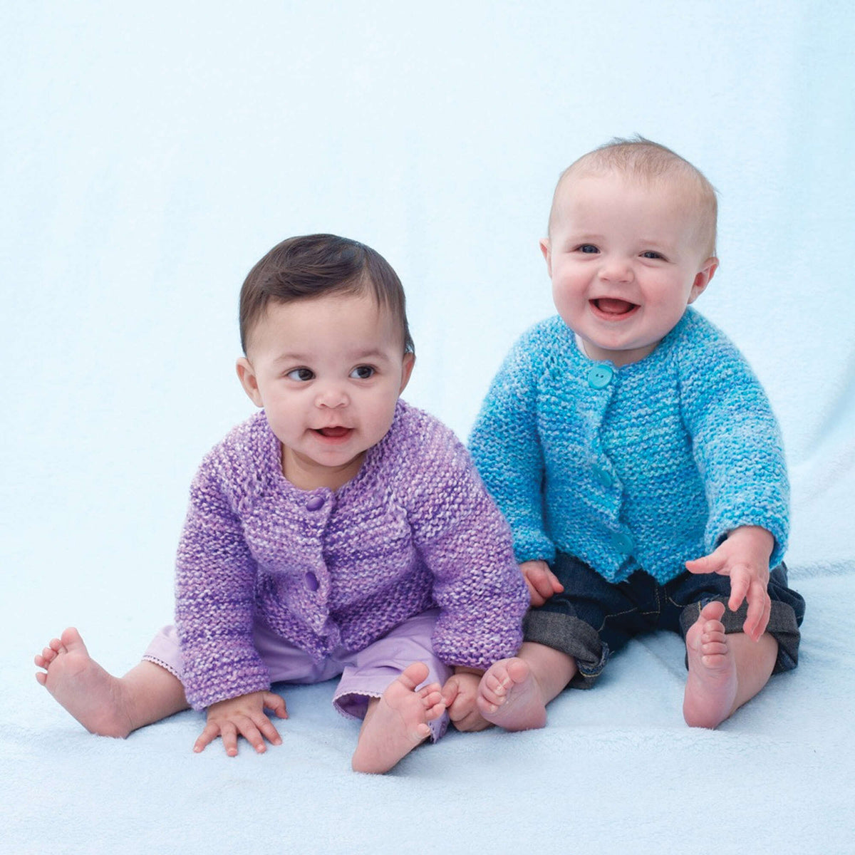 Knit Sweater made in Bernat Li'l Tots yarn