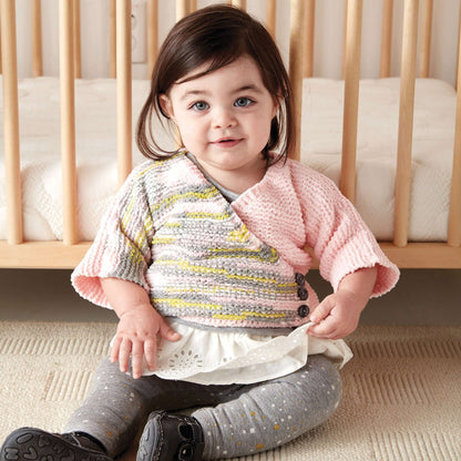 Bernat Knit Colorblock Kimono Cardigan 24 mos