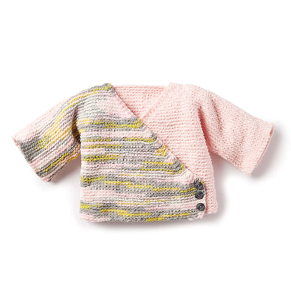 Bernat Knit Colorblock Kimono Cardigan 24 mos