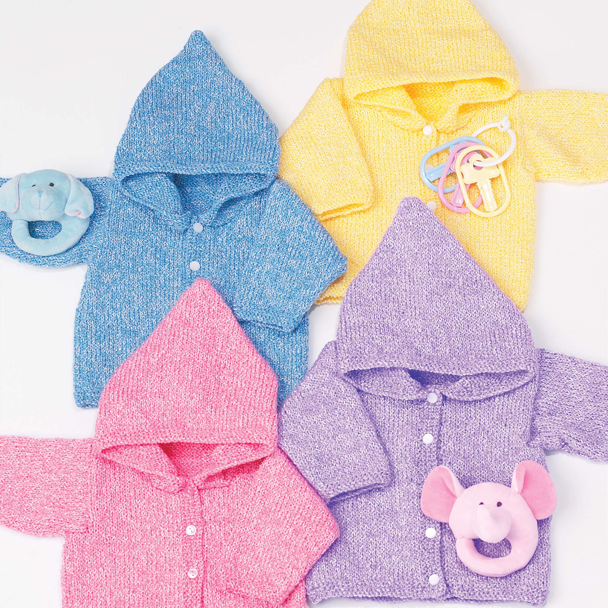 Free Bernat Knit Baby's Hoodie Pattern