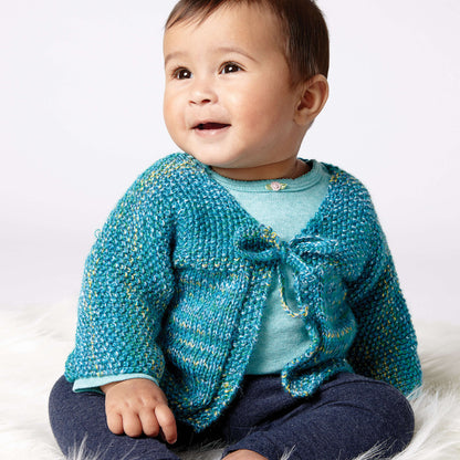 Bernat Quick Stitch Knit Cardigan 6 mos