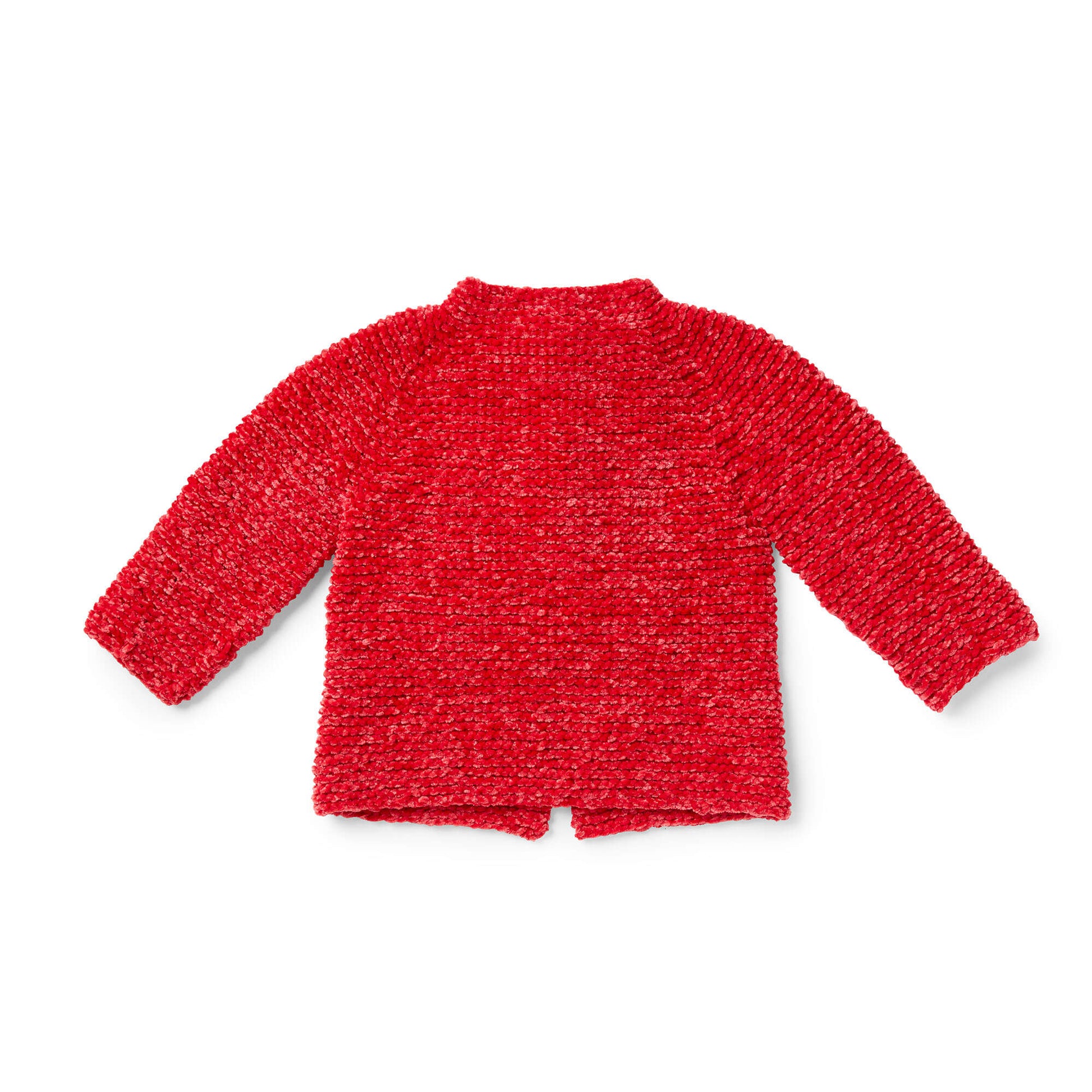 Free Bernat Go-Go Garter Stitch Knit Baby Jacket Pattern