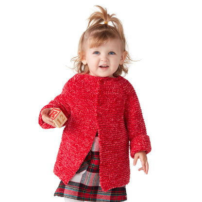 Bernat Go-Go Garter Stitch Knit Baby Jacket 12