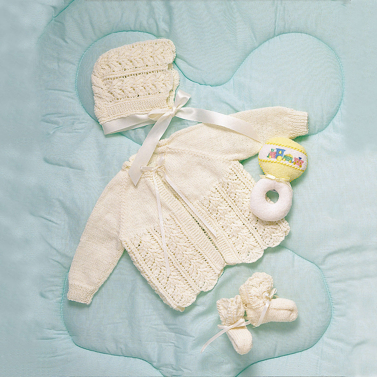 Knit Set made in Bernat Baby yarn