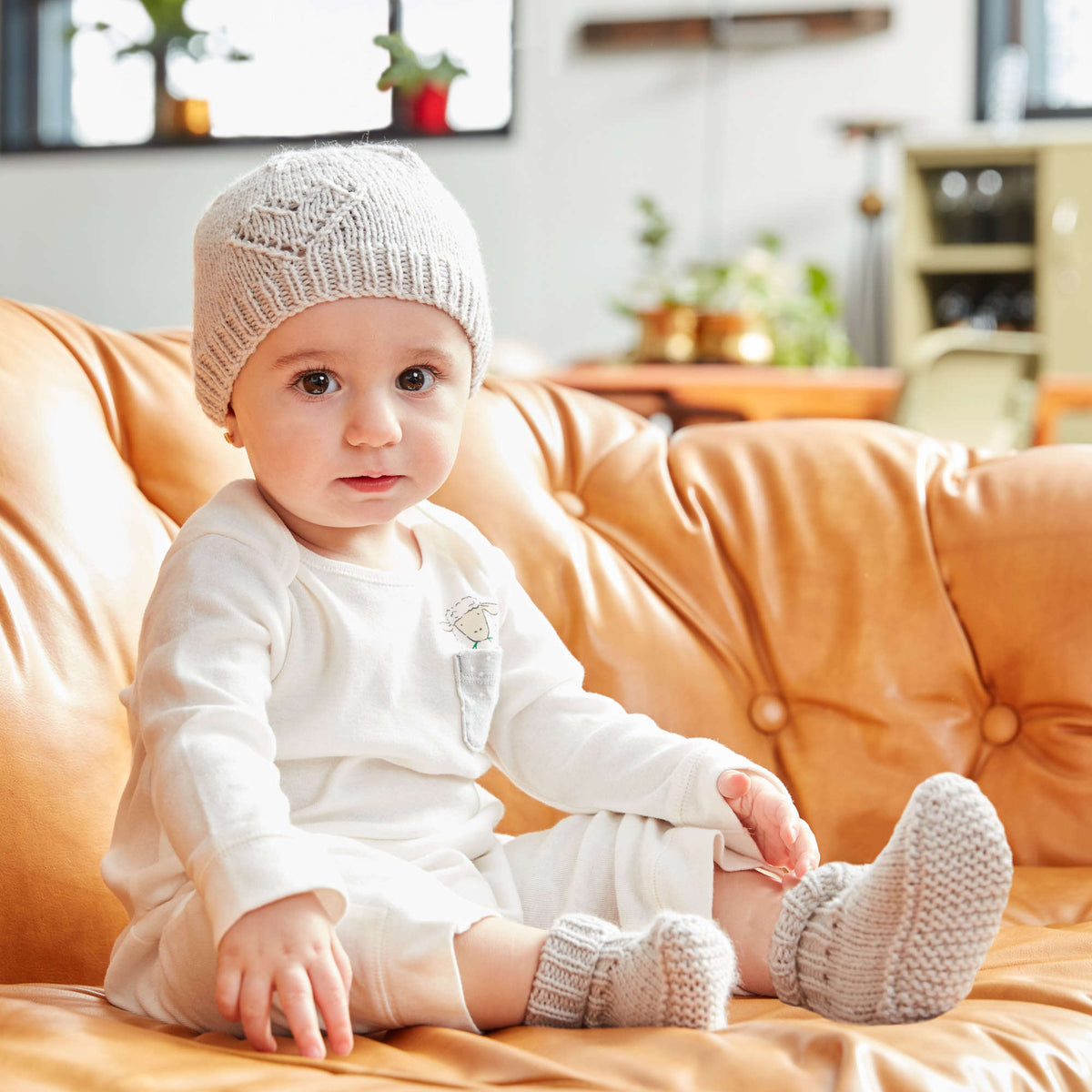 Knit Set made in Bernat Baby Sport yarn