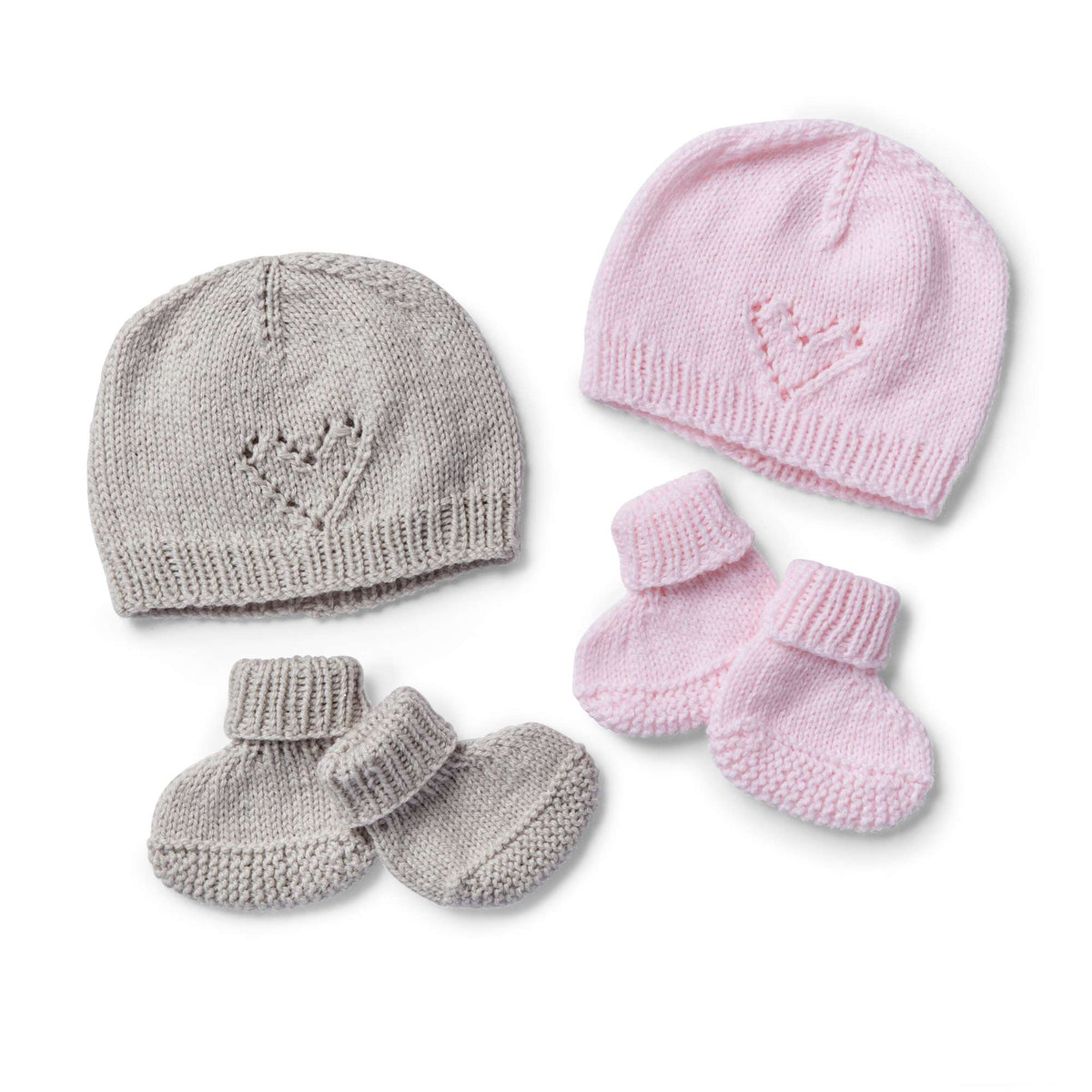 Knit Set made in Bernat Baby Sport yarn