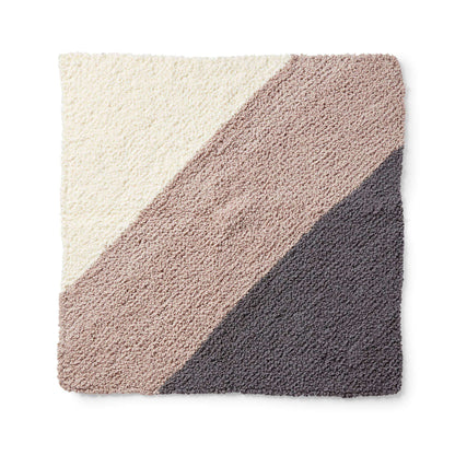 Bernat Bias Knit Blanket Knit Blanket made in Bernat Sheepy yarn