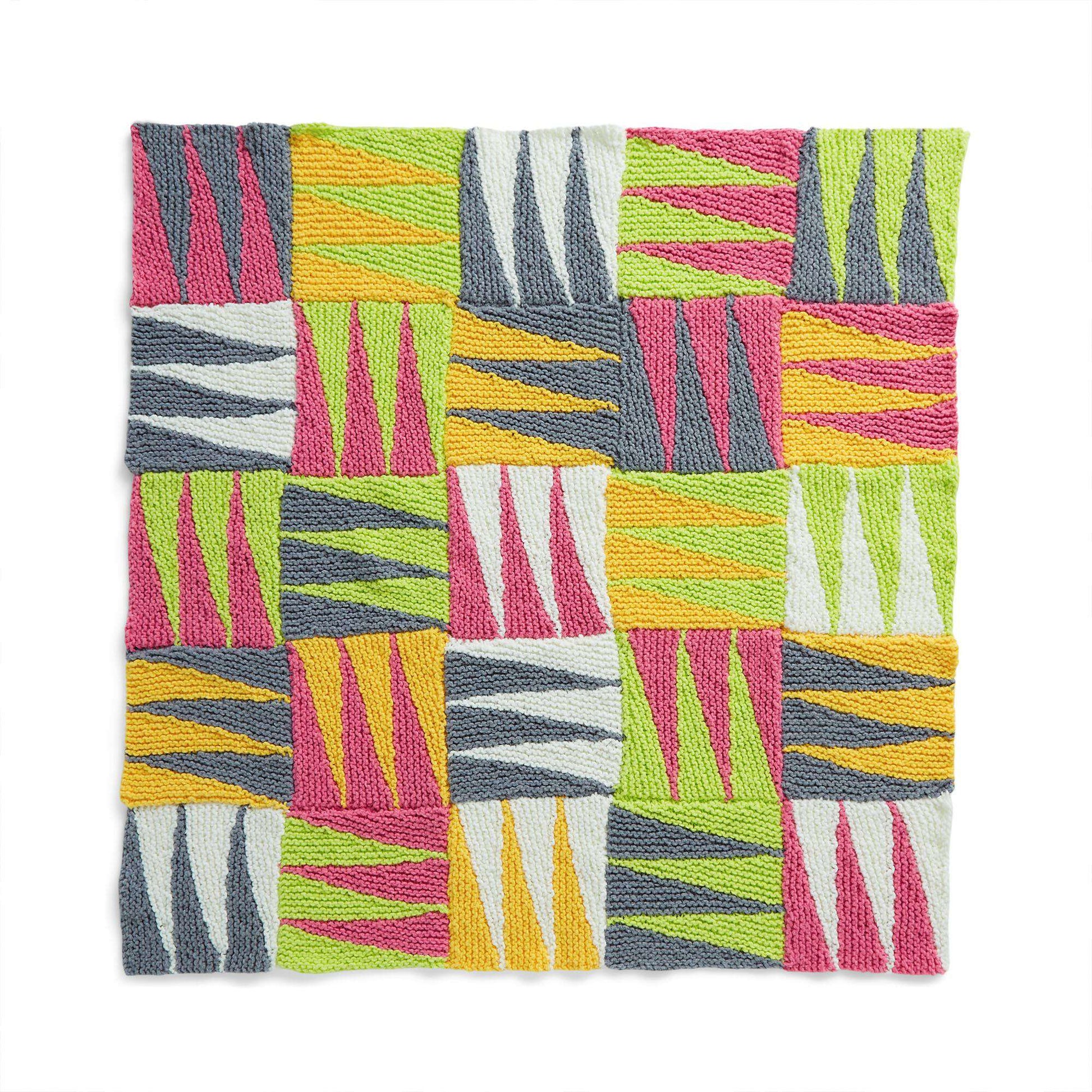 Free Bernat Dino Claws Knit Blanket Pattern