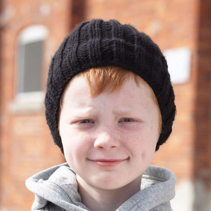 Bernat Knit Boy's Hat Knit Hat made in Bernat Super Value yarn
