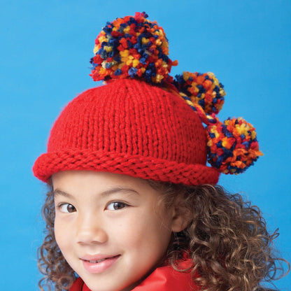 Bernat Knit Pompom Beanie 6/8 yrs
