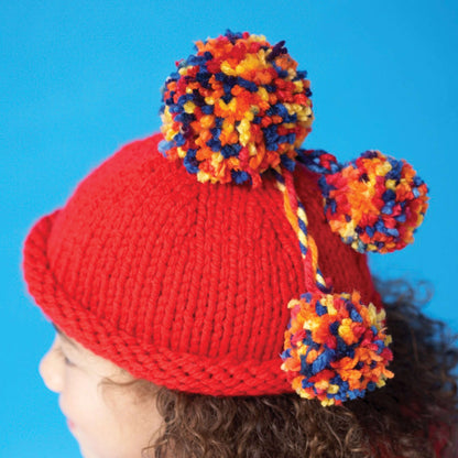 Bernat Knit Pompom Beanie 6/8 yrs
