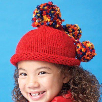 Bernat Knit Pompom Beanie 6/8 yrs