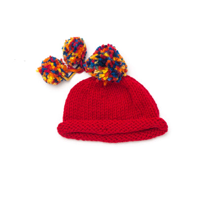 Bernat Knit Pompom Beanie 6/8 yrs