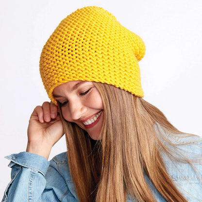 Bernat Make It Snappy Knit Hat Version 3