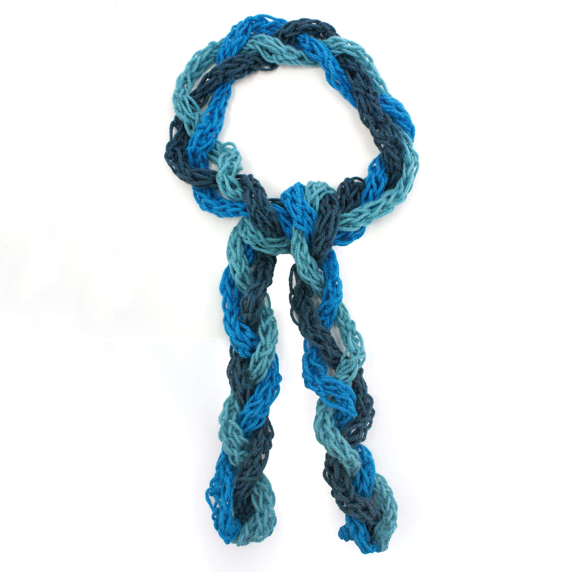 Bernat Finger Knittin' Good Scarf Knit Scarf made in Bernat Super Value yarn