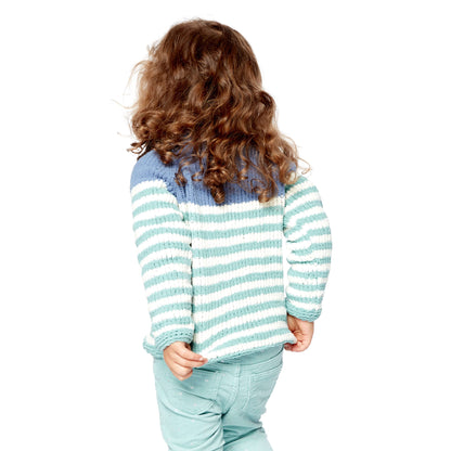 Bernat Knit Raglan Stripes Pullover 2 yrs
