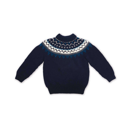 Bernat Family Knit Child Yoke Sweater Version 1