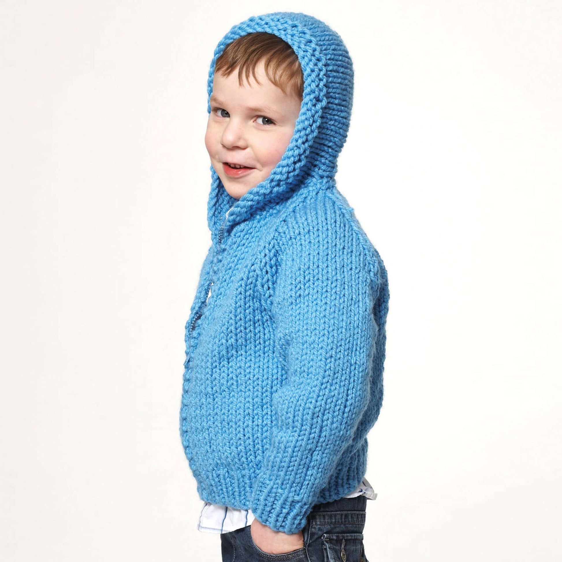Free Bernat Kid's Jacket Knit Pattern