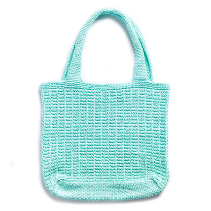 Bernat Knit Market Tote Knit Bag made in Bernat Handicrafter Cotton yarn