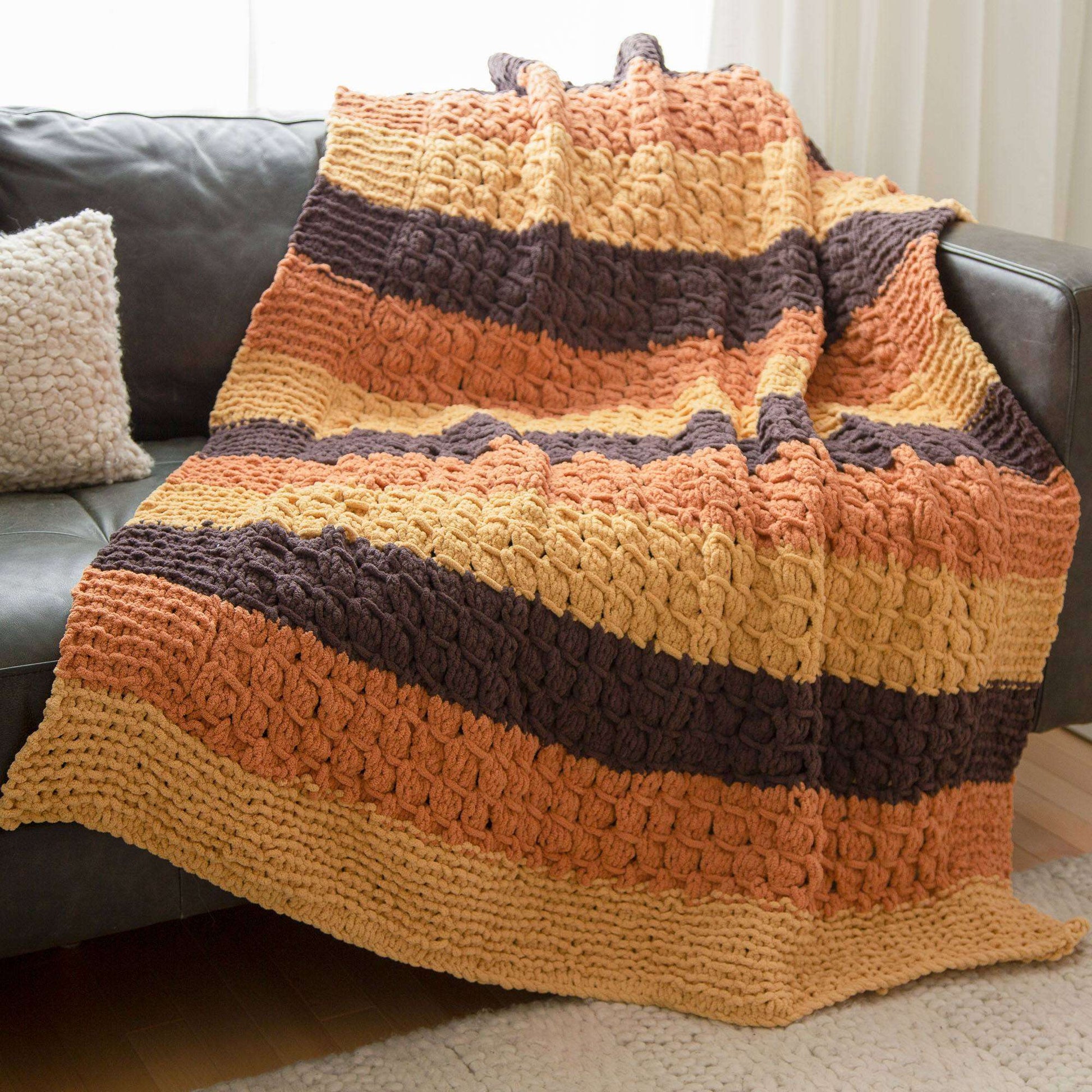 Free Bernat Daydream Knit Blanket Pattern