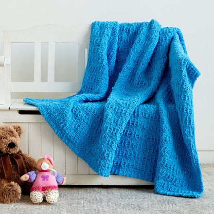 Bernat Knit Waffle Stitch Throw Single Size