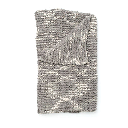 Bernat Cushy Garter Knit Blanket Knit Blanket made in Bernat Blanket yarn