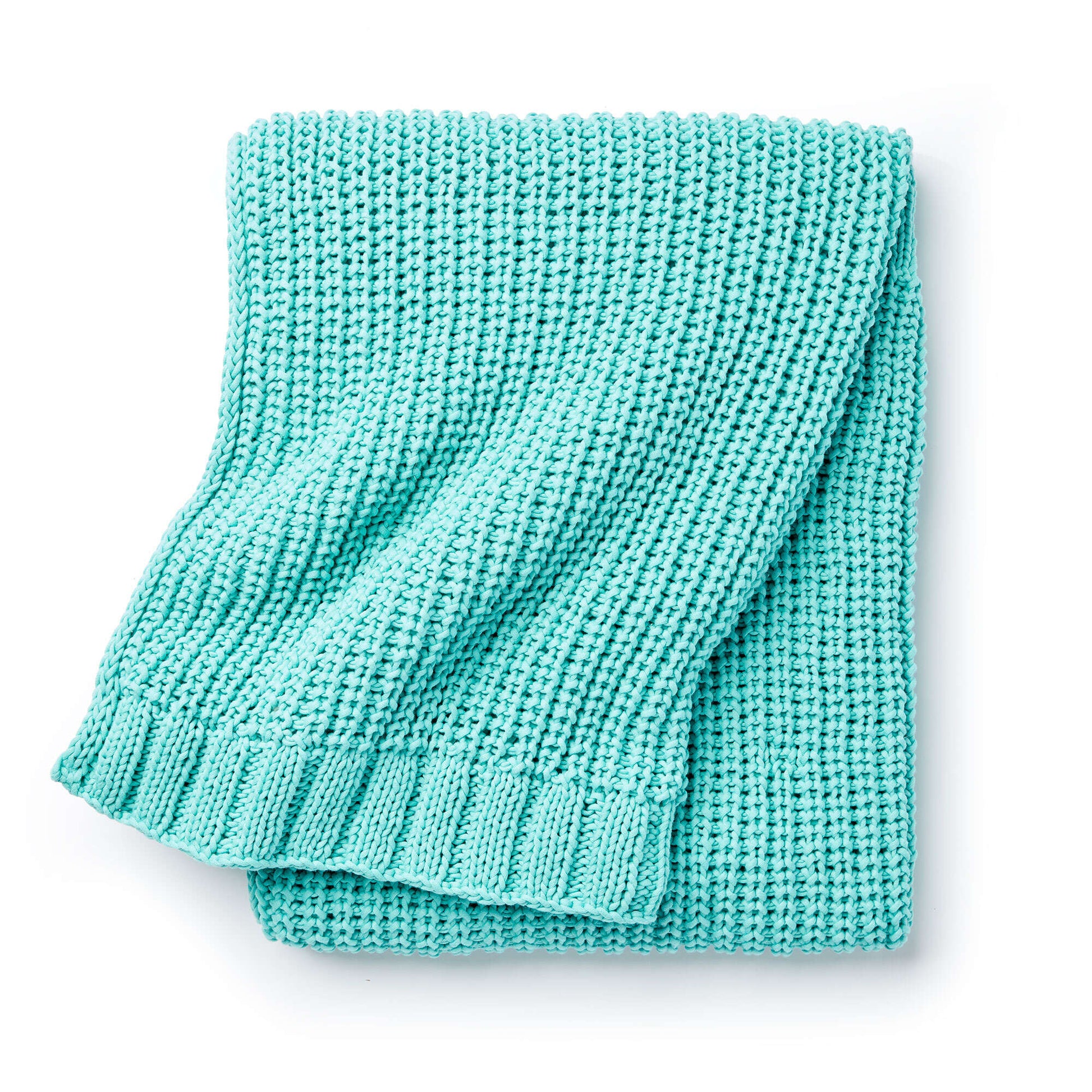 Bernat Shaker Knit Rib Blanket Knit Blanket made in Bernat Maker Home Dec yarn