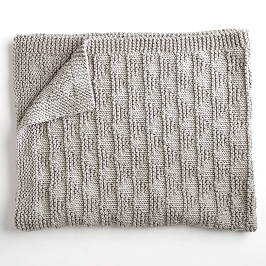 Knit Blanket made in Bernat Beyond yarn