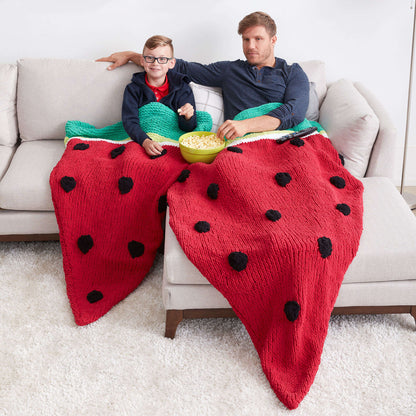 Bernat Watermelon Wedge Knit Snuggle Sack Child 