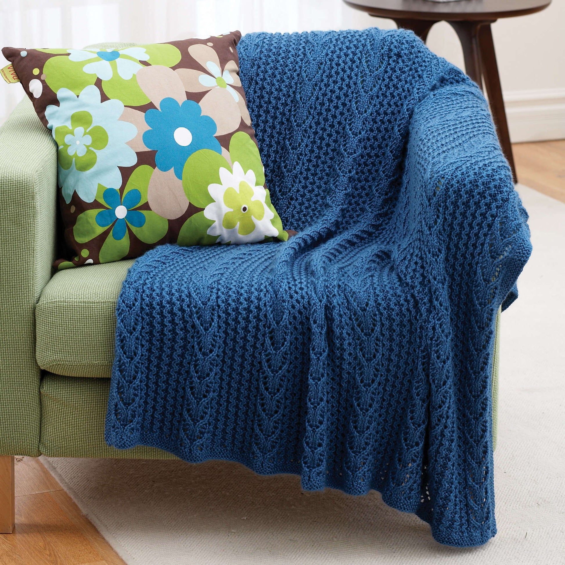 Bernat Knit Lacy Throw