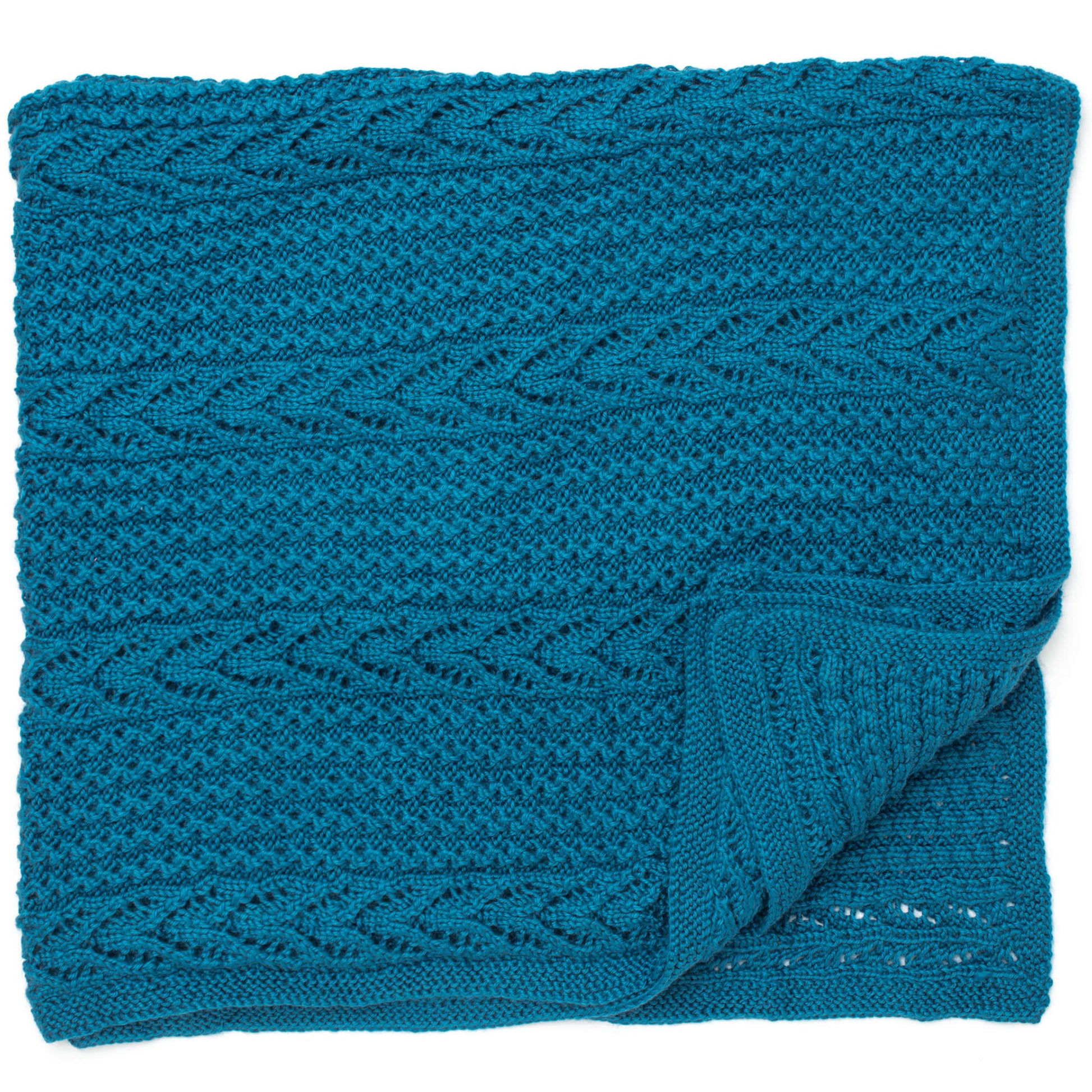 Free Bernat Lacy Throw Knit Pattern