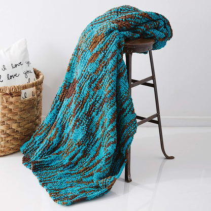 Bernat Basketweave Knit Blanket Knit Blanket made in Bernat Blanket yarn