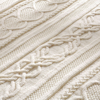 Bernat Knit Gift of Love Cable Afghan Knit Blanket made in Bernat Super Value yarn