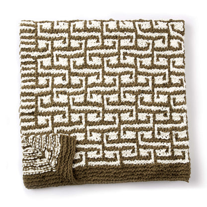 Bernat Let It Slip Knit Blanket Knit Blanket made in Bernat Blanket yarn