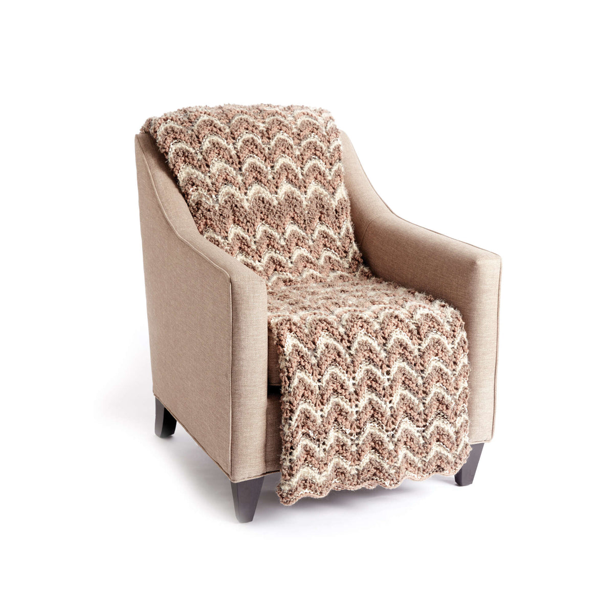 Knit Blanket made in Bernat Mix Home yarn