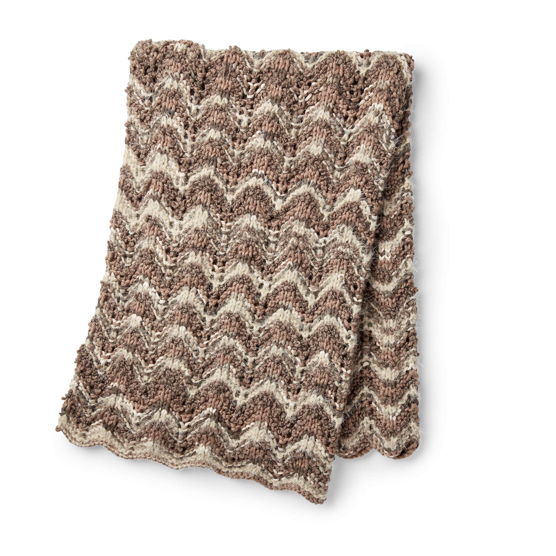 Free Bernat Making Waves Knit Blanket Pattern