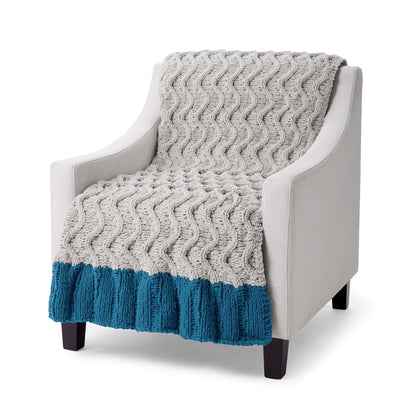 Bernat Zig-Zag Dip Knit Blanket Single Size