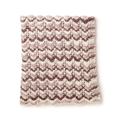 Bernat Warm Ripple Knit Blanket Single Size