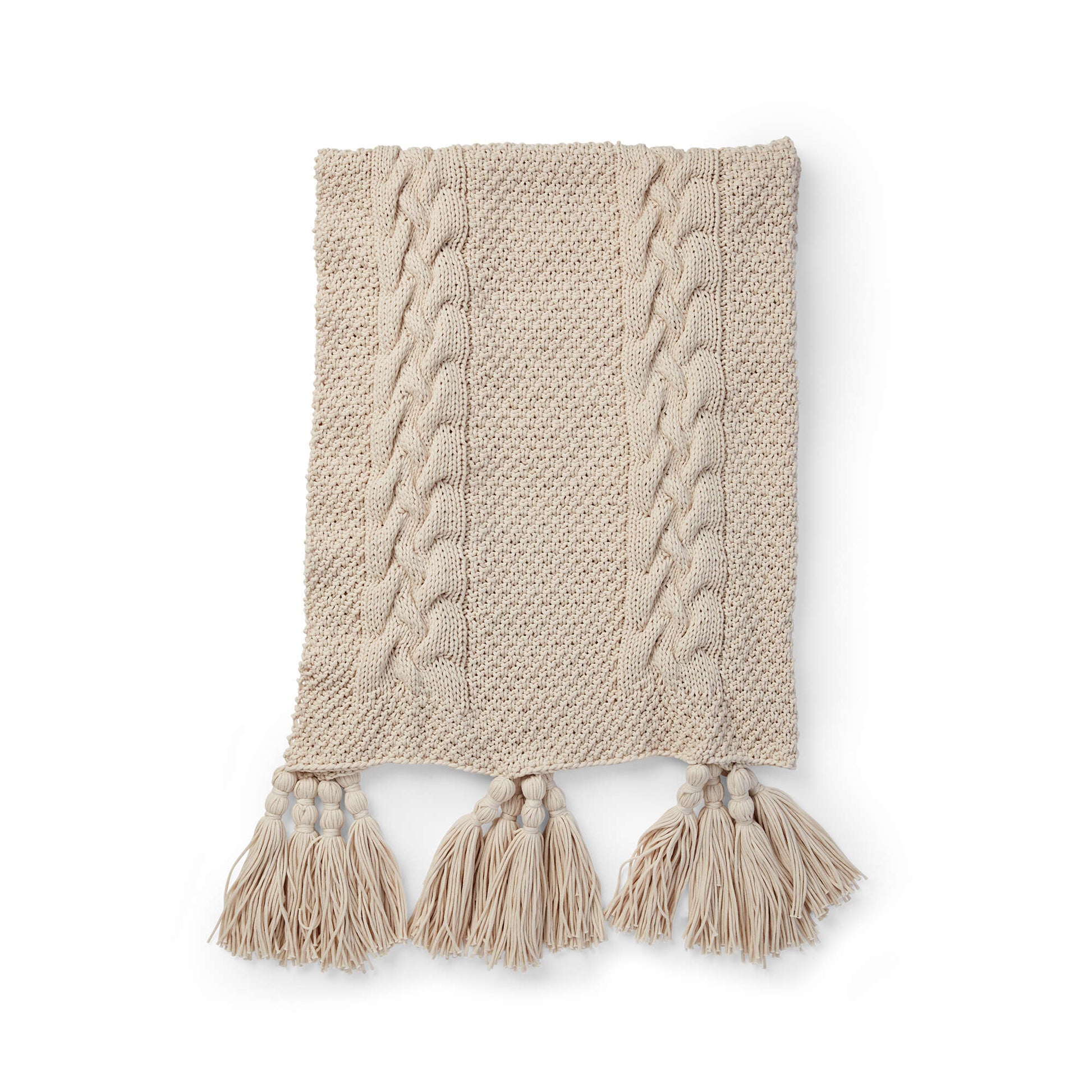 Bernat Tuck Stitch Knit Blanket Single Size