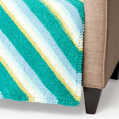 Bernat In Your Corner Knit Afghan Knit Blanket made in Bernat Blanket Breezy yarn