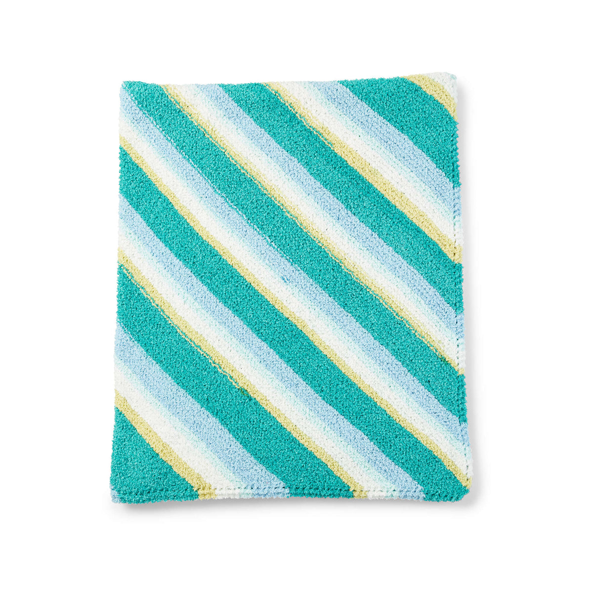 Knit Blanket made in Bernat Blanket Breezy yarn