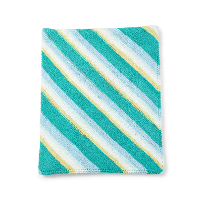 Bernat In Your Corner Knit Afghan Knit Blanket made in Bernat Blanket Breezy yarn