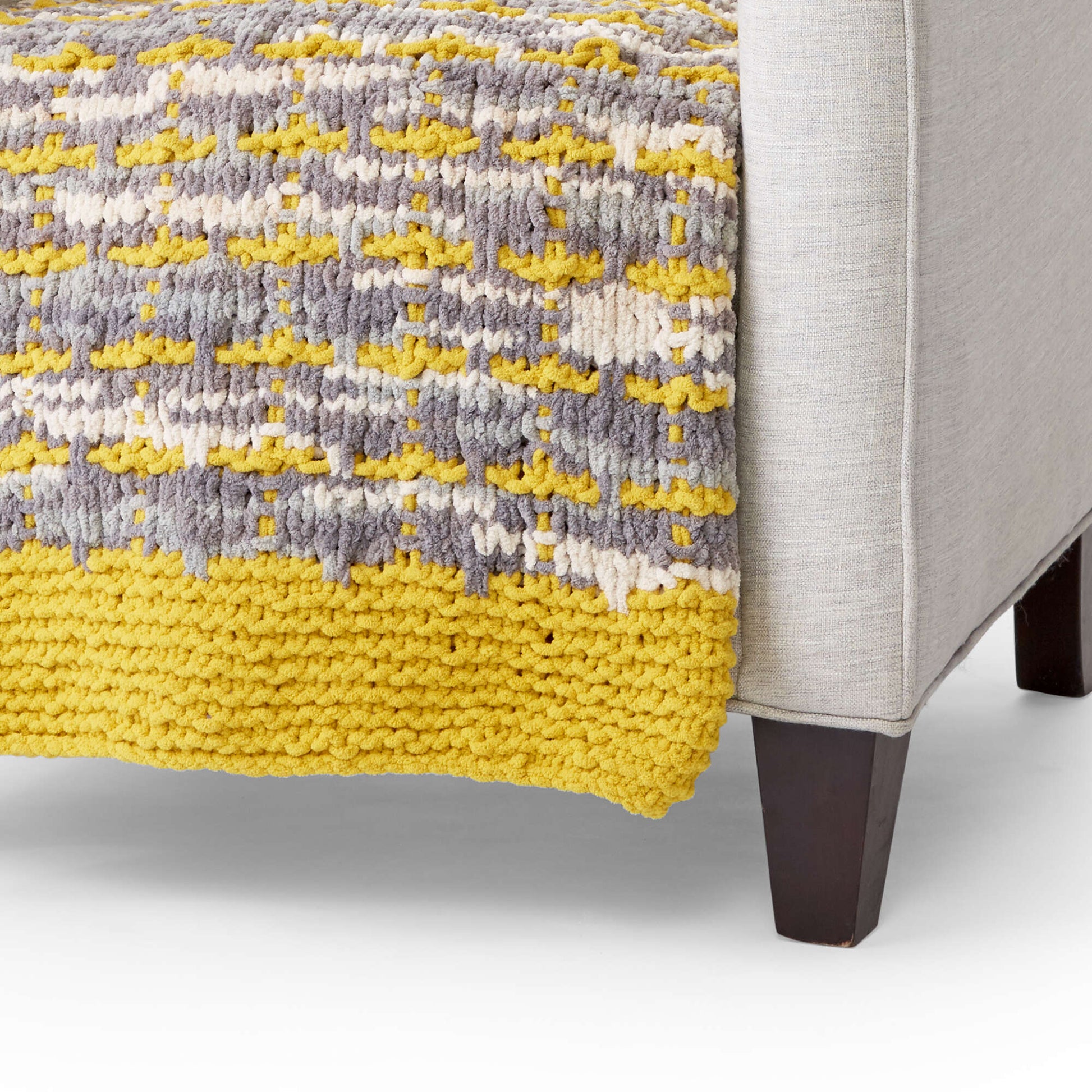 Free Bernat Gridline Knit Blanket Pattern