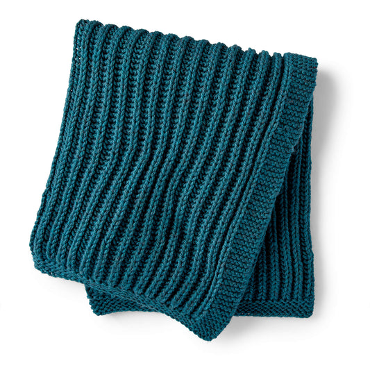 Bernat Squishy Fisherman's Rib Knit Blanket Pattern Tutorial Image
