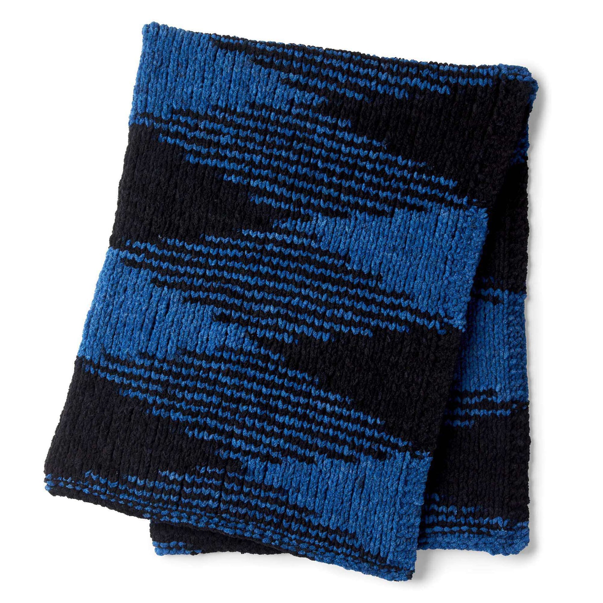 Free Bernat Color Pooling Knit Blanket Pattern