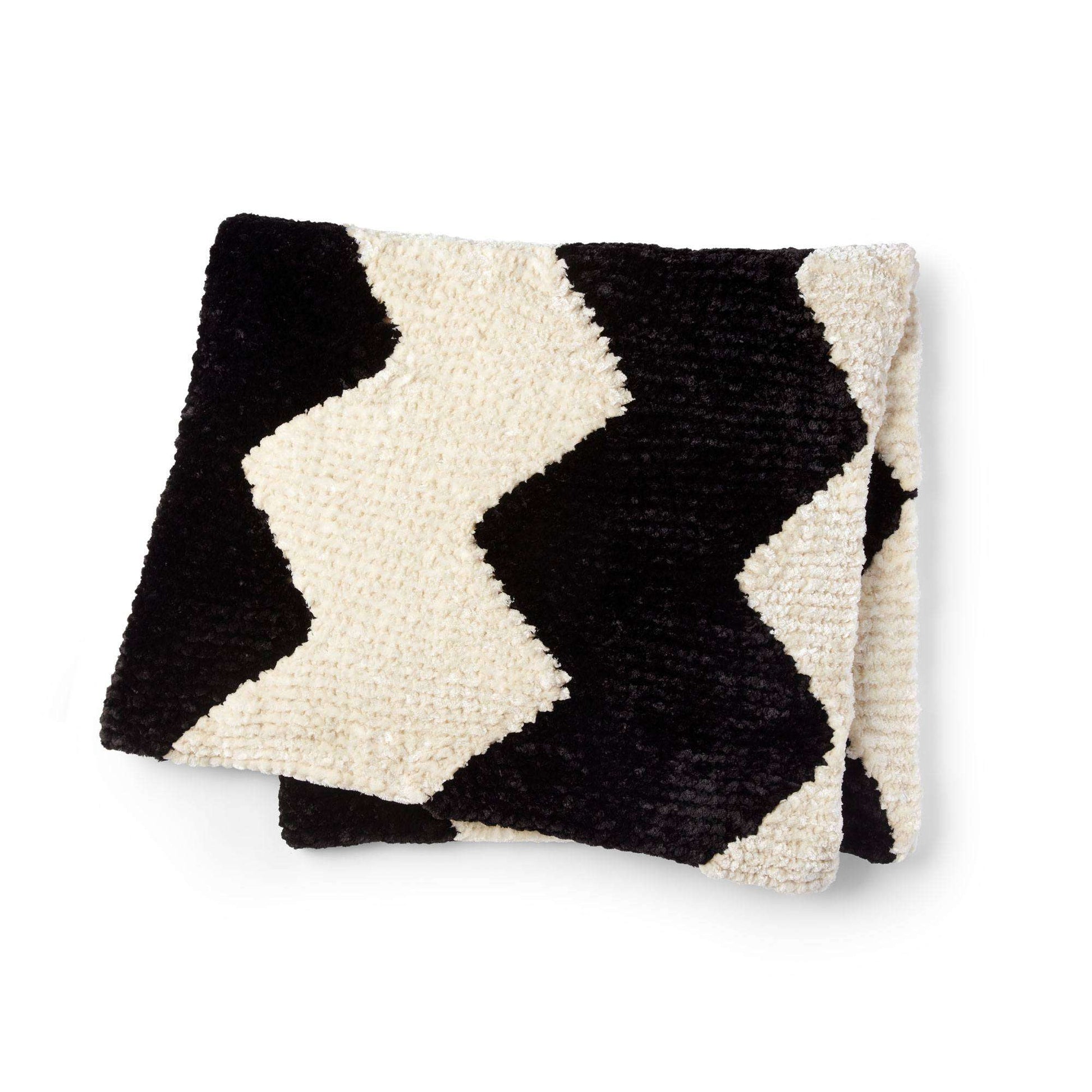 Free Bernat Chevron Inspired Knit Blanket Pattern