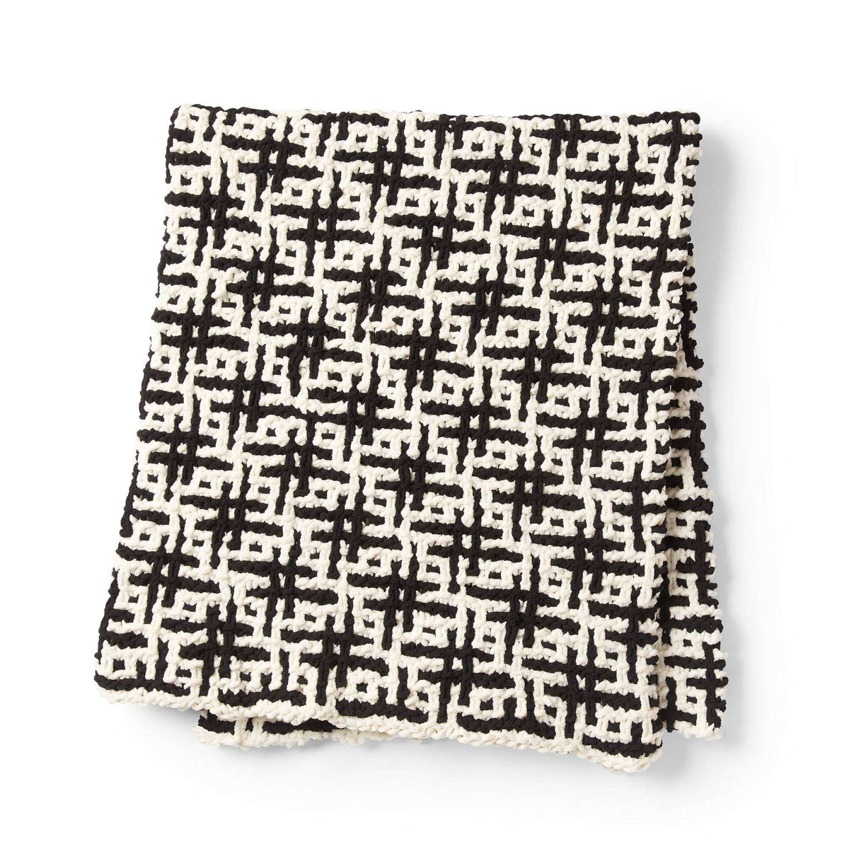 Knit Blanket made in Bernat Blanket yarn